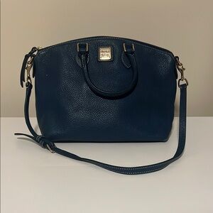 Dooney & Bourke Navy Blue Leather Satchel
